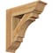 Ekena Millwork Merced Traditional Rough Sawn Bracket w/ Offset Brace, Western Red Cedar, 8"W x 28"D x 28"H BKT0806X28X28MRC01RWR - alternate 1
